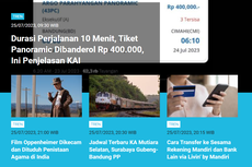 [POPULER TREN] Tiket Perjalanan 10 Menit KA Panoramic Rp 400.000 I Alasan Tak Boleh Makan Ikan Kakatua