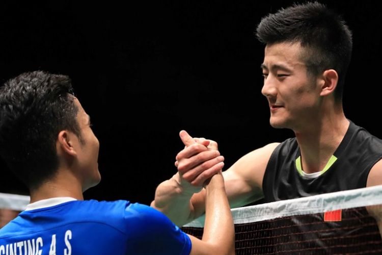 Anthony Ginting dan Chen Long