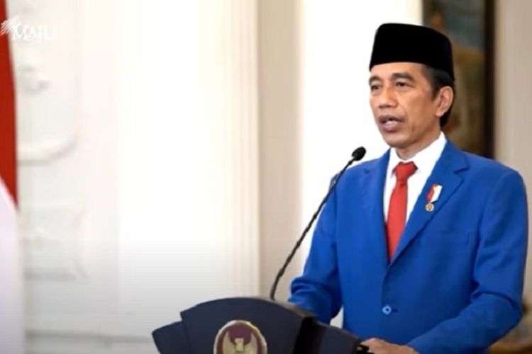 Presiden RI Joko Widodo dalam pidatonya di Sidang Umum PBB ke-75, Rabu, 23 September 2020.
