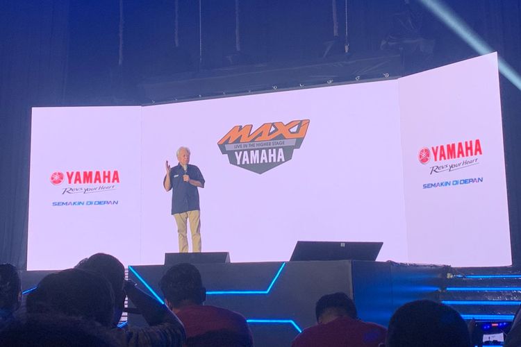 Dyonisius Beti, Presiden Direktur dan CEO PT Yamaha Indonesia Motor Manufacturing saat peluncuran Lexi LX 155 di Jakarta (12/1/2024).