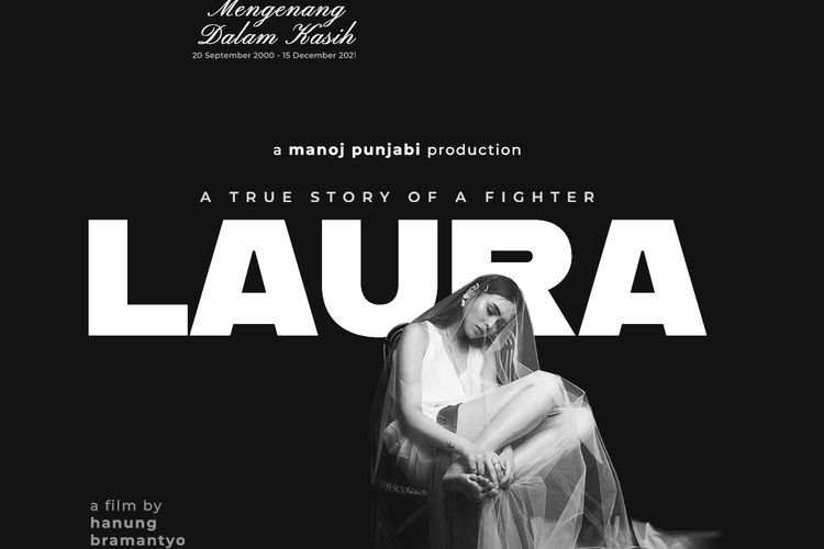 Teaser poster film Laura, kisah selebgram Edelenyi Laura Anna yang meninggal dunia setelah sempat lumpuh akibat kecelakaan bersama Gaga Muhammad.