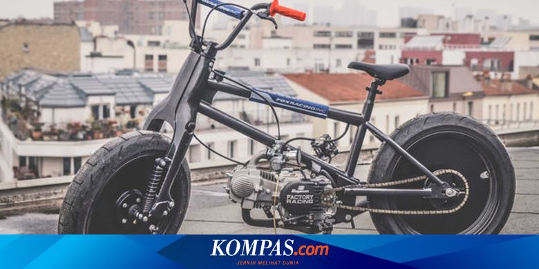 Tren Modifikasi  Nyeleneh Sepeda  BMX  Pakai  Mesin Motor