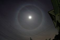 Fenomena Bulan Bercincin Saat Pandemi Corona, Ini Penjelasan LAPAN