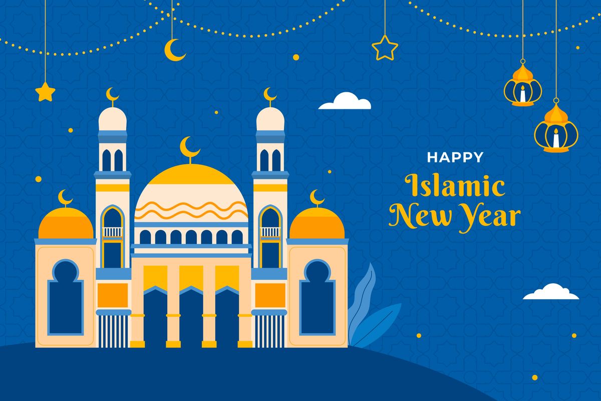 Contoh ucapan selamat tahun baru Islam 1447 H.