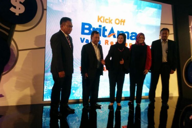 Peresmian produk Britama Valas Rencana oleh PT Bank Rakyat Indonesia (Persero) Tbk di Jakarta, Senin (10/4/2017).