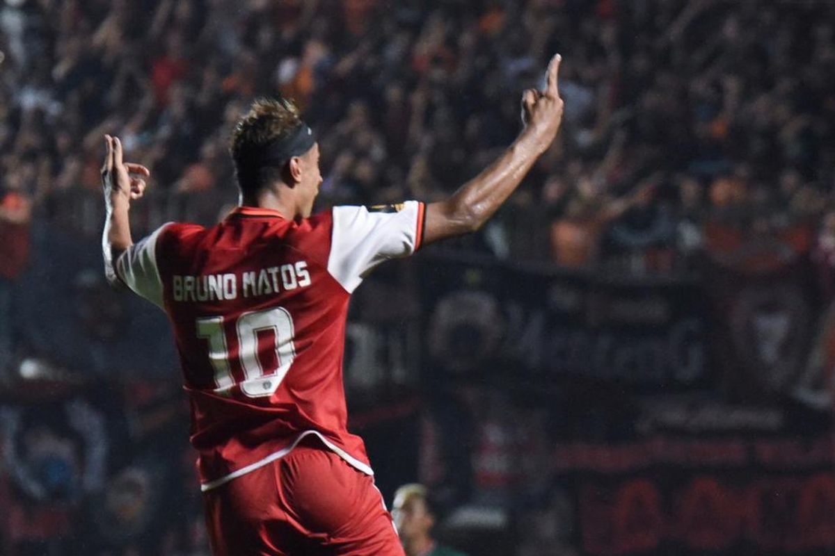 Penyerang Persija Jakarta, Bruno Matos.