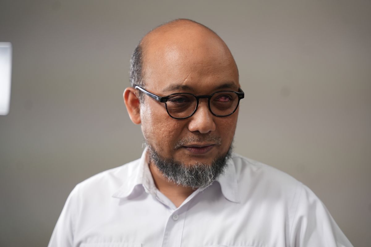 Wakil Kepala Satgassus Pencegahan Korupsi Polri Novel Baswedan ketika menghadiri acara GASPOL! Kompas.com, Rabu (2/8/2023)