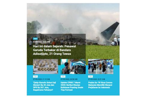 [POPULER TREN] Mengenang Tragedi Pesawat Garuda | Cara Daftar Taruna Akpol dan Bintara Polri