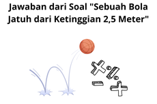 Jawaban dari Soal "Sebuah Bola Jatuh dari Ketinggian 2,5 Meter"