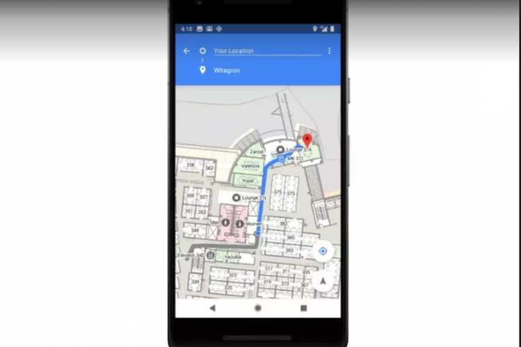 Wi-Fi Protocol di Android P yang memungkinkan pengguna bisa melihat peta ruangan indoor melalui aplikasi navigasi