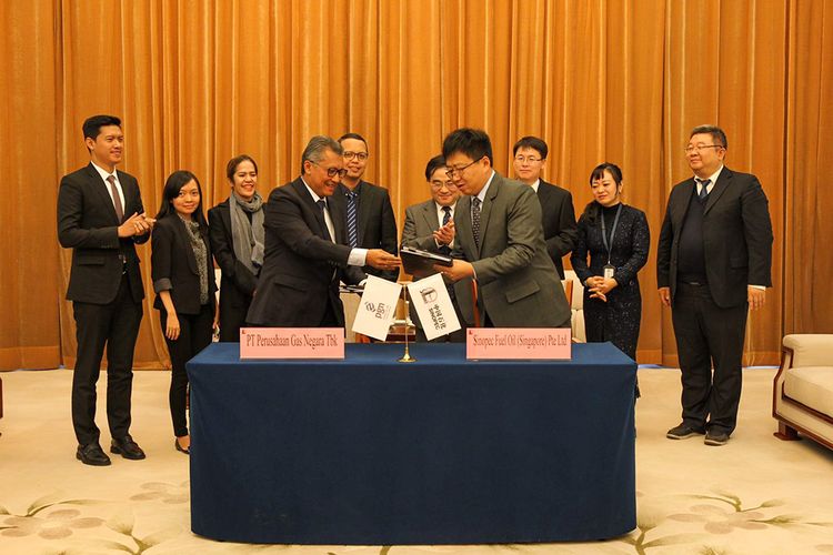 PGN menandatangani perjanjian kerja sama dengan perusahaan energi asal China, Sinopec.