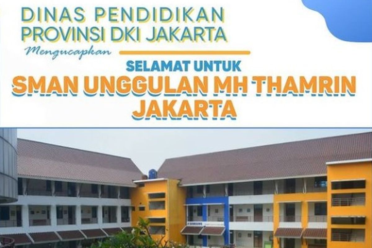 SMAN Unggulan M.H Thamrin Terbaik se-Indonesia Berdasarkan Nilai UTBK 2020
