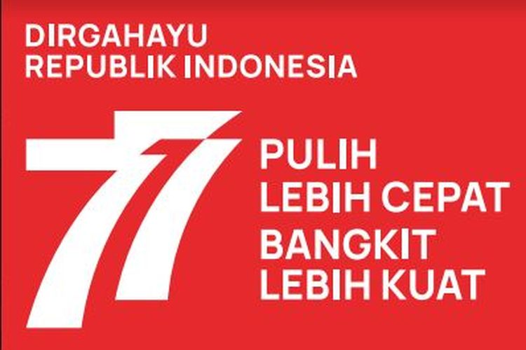 Tangkapan layar banner Hari Proklamasi Kemerdekaan 77