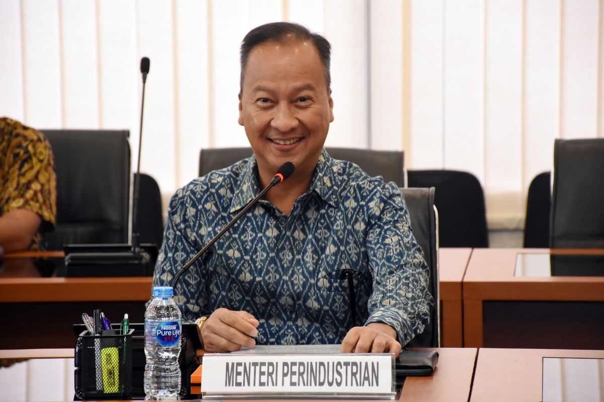 Menteri Perindustrian (Menperin) Agus Gumiwang Kartasasmita bertemu dengan perusahaan asal Korea Selatan, LG Chemical, di Jakarta, Rabu (8/1/2020).