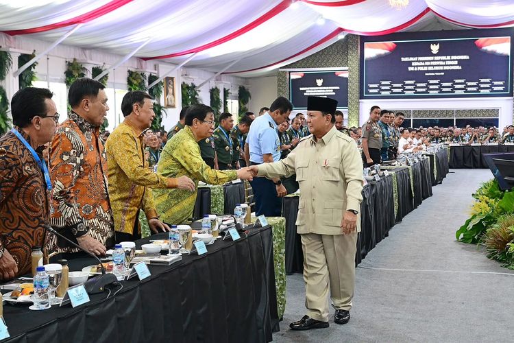 Sederet Arahan Prabowo untuk Perwira Tinggi TNI dan Polri