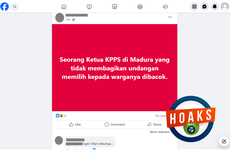 INFOGRAFIK: Hoaks KPPS di Madura Dibacok Warga, Awas Provokasi! 