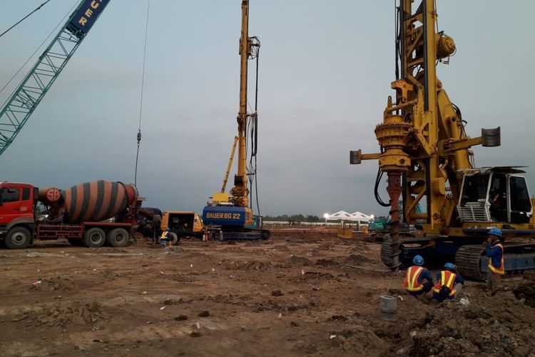 foto 1-Progress pembangunan Bandara Jenderal Sudirman di Purbalingga Jateng 