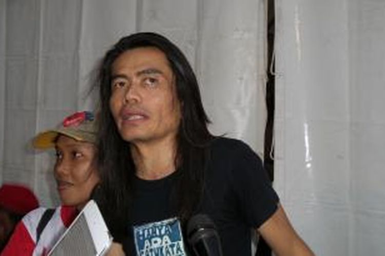 Jay Subiyakto hadir dalam Konser Salam 2 Jari: Menuju Kemenangan, di Gelora Bung Karno (GBK), Jakarta, Sabtu (5/7/2014).
