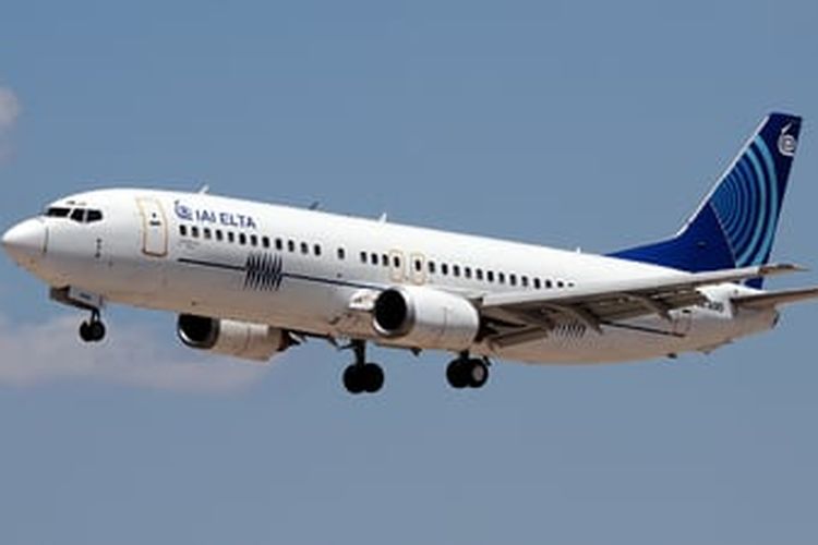 Prototipe pesawat intelijen Israel bertipe Boeing 732-400 dengan nomor registrasi 4X-AOO milik perusahaan IAI-Elta.