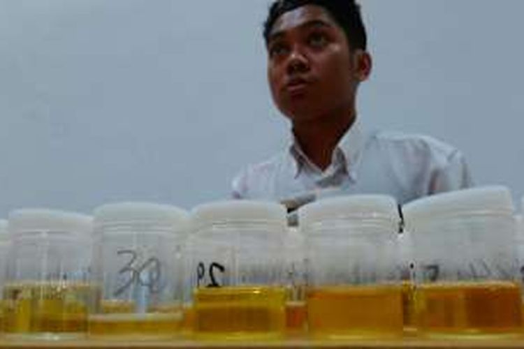 Tes urine narkoba oleh BNNP NTB