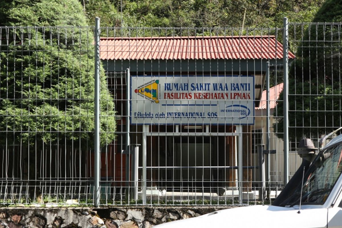RS Waa Banti, fasilitas kesehatan yang lengkap di Distrik Tembagapura, Kabupaten Mimika, Papua.
