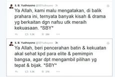 Berdoa lewat Twitter, SBY Sebut Banyak Drama Terkait Nafsu Raih Kekuasaan