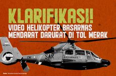 INFOGRAFIK: Informasi Keliru Sebut Heli Basarnas Mendarat Darurat di Tol Merak