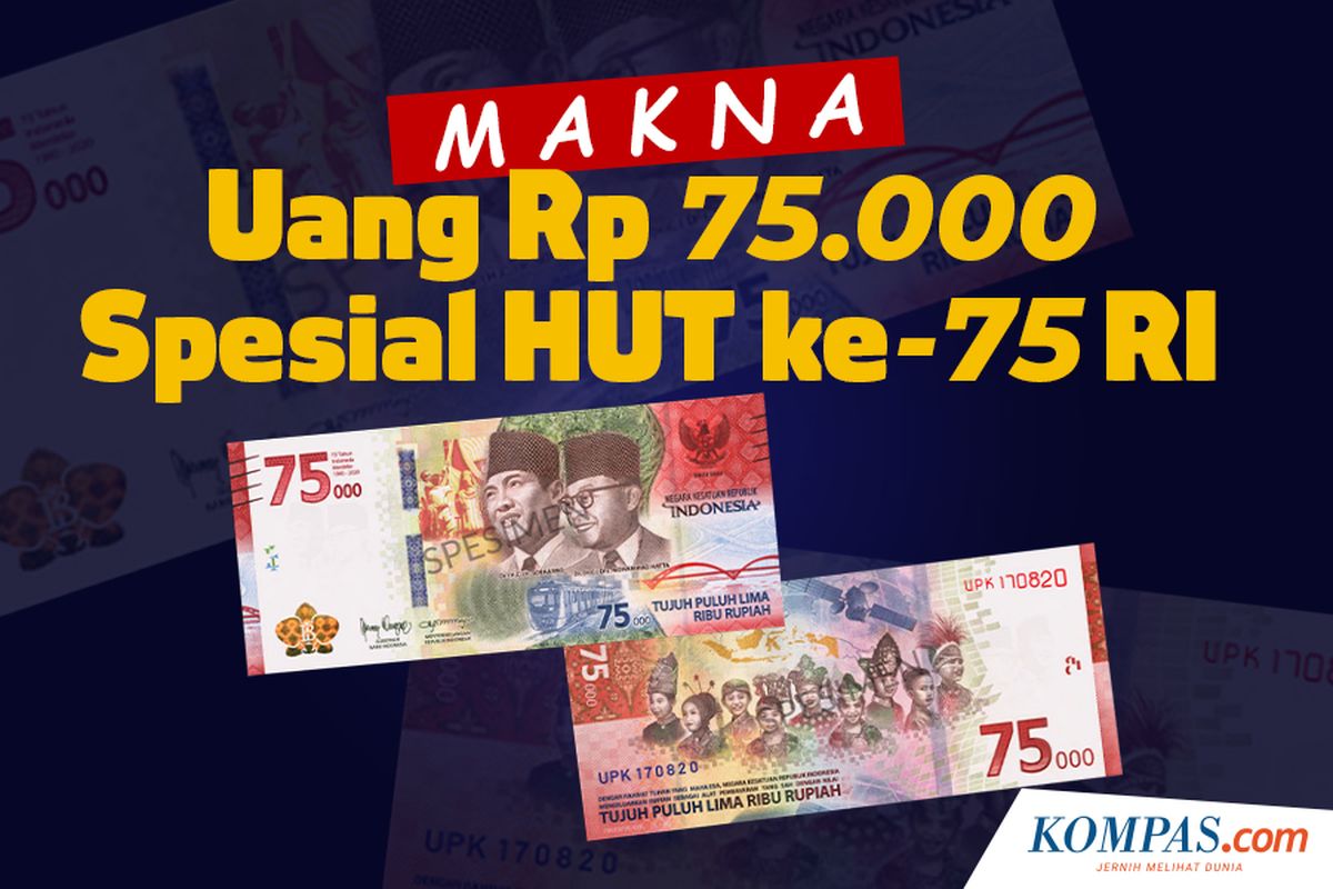 Makna Uang Rp 75.000 Spesial HUT ke-75 RI