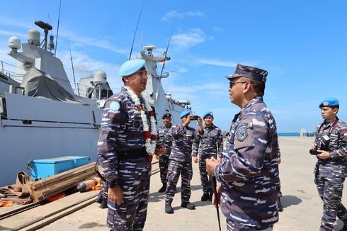 KRI Frans Kaisiepo-368 dan Satgas Perdamaian Tiba di Tanah Air Usai Jaga Stabilitas Laut Mediterania