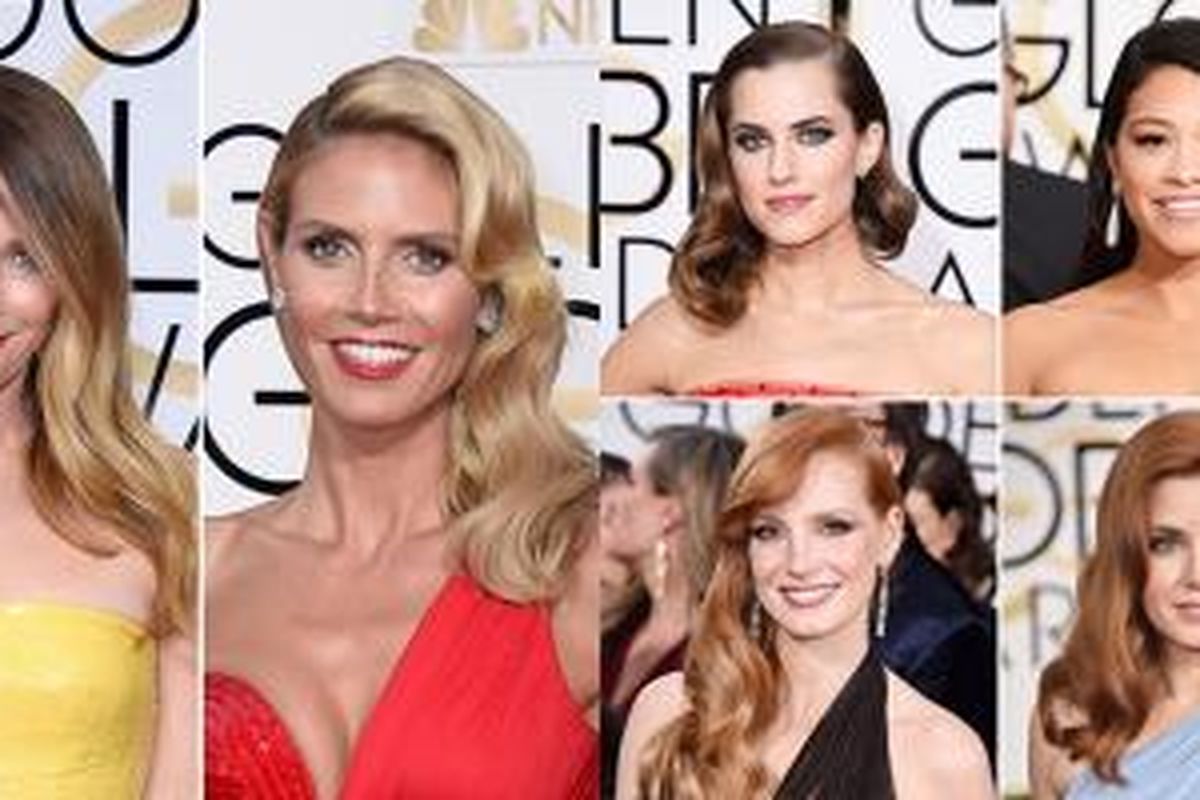Inilah gren rambut yang diminati selebriti Hollywood pada ajang Golden Globe 2015.