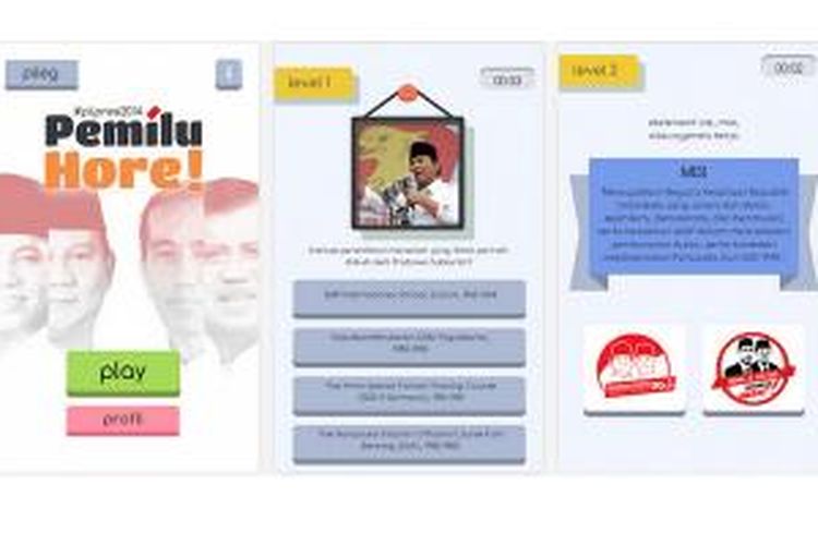 Screenshot game Pemilu Hore