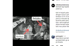 Begini Aksi Maling Laptop di Bus PO Sinar Jaya yang Terekam CCTV