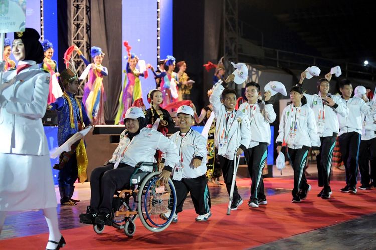 Pekan Paralympic Pelajar Nasional (Peparpenas) X/2023 resmi dibuka. Upacara pembukaan digelar di Palembang Sport and Convention Center (PSCC), Palembang, Sumatera Selatan, Selasa (1/8/2023) malam WIB.