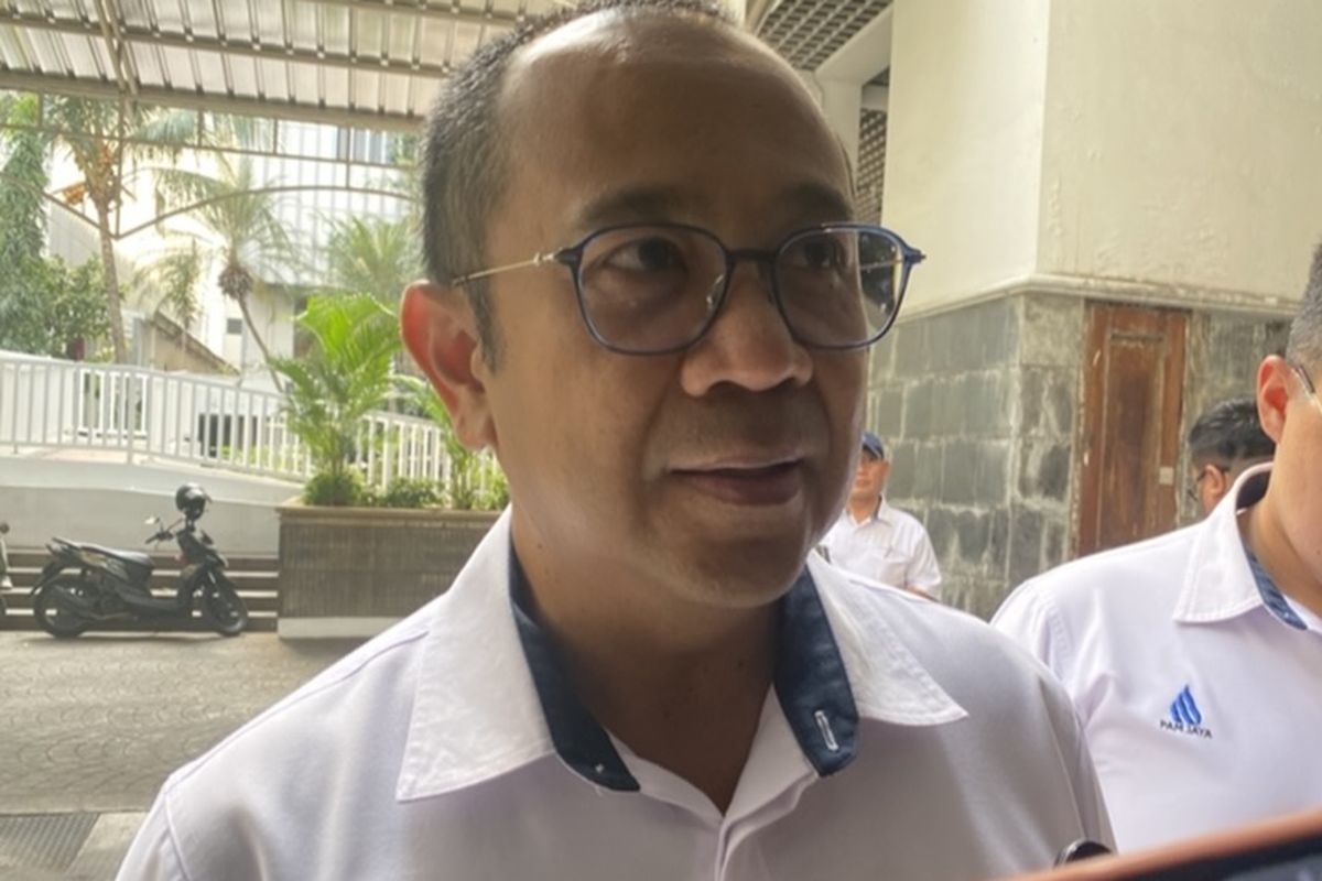 Dirut PT PAM Jaya, Arief Nasrudin menjelaskan terkait progres pembangunan reservoir komunal di Rusun Marunda, Jakarta Utara. Pernyataan Arief itu disampaikan di Balai Kota DKI Jakarta, Rabu (30/8/2023).
