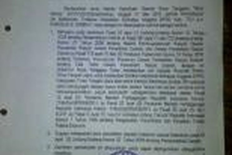 Inilah surat izin Gubernur NTT kepada polisi untuk memeriksa anggota DPRD TTU.