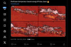 Ramai soal Citra Satelit Pulau Jawa Tampak Merah di Akhir Oktober 2024, Apa yang Terjadi?