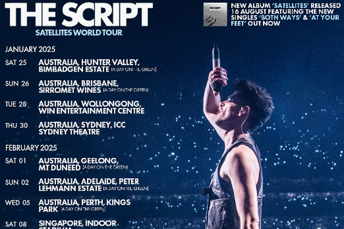 Umumkan Tur Dunia, The Script Akan Mampir di Jakarta dan Surabaya