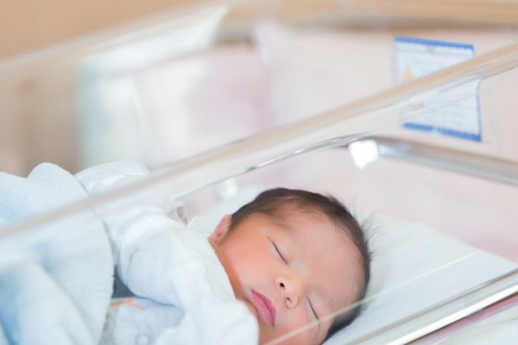 Ilustrasi bayi di rumah sakit.