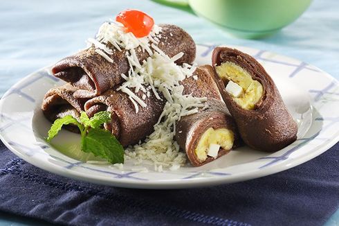 Resep Dadar Gulung Coklat Isi Pisang Keju, Lebih Sederhana daripada Isi Kelapa