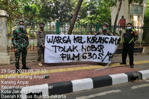 6 Spanduk Tolak Nobar G30S/PKI Terbentang di Sawah Besar Jakpus