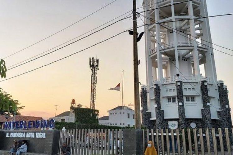 Menara Air PDAM atau Waterleiding Tegal yang beralamat di Jalan Pancasila Kota Tegal.