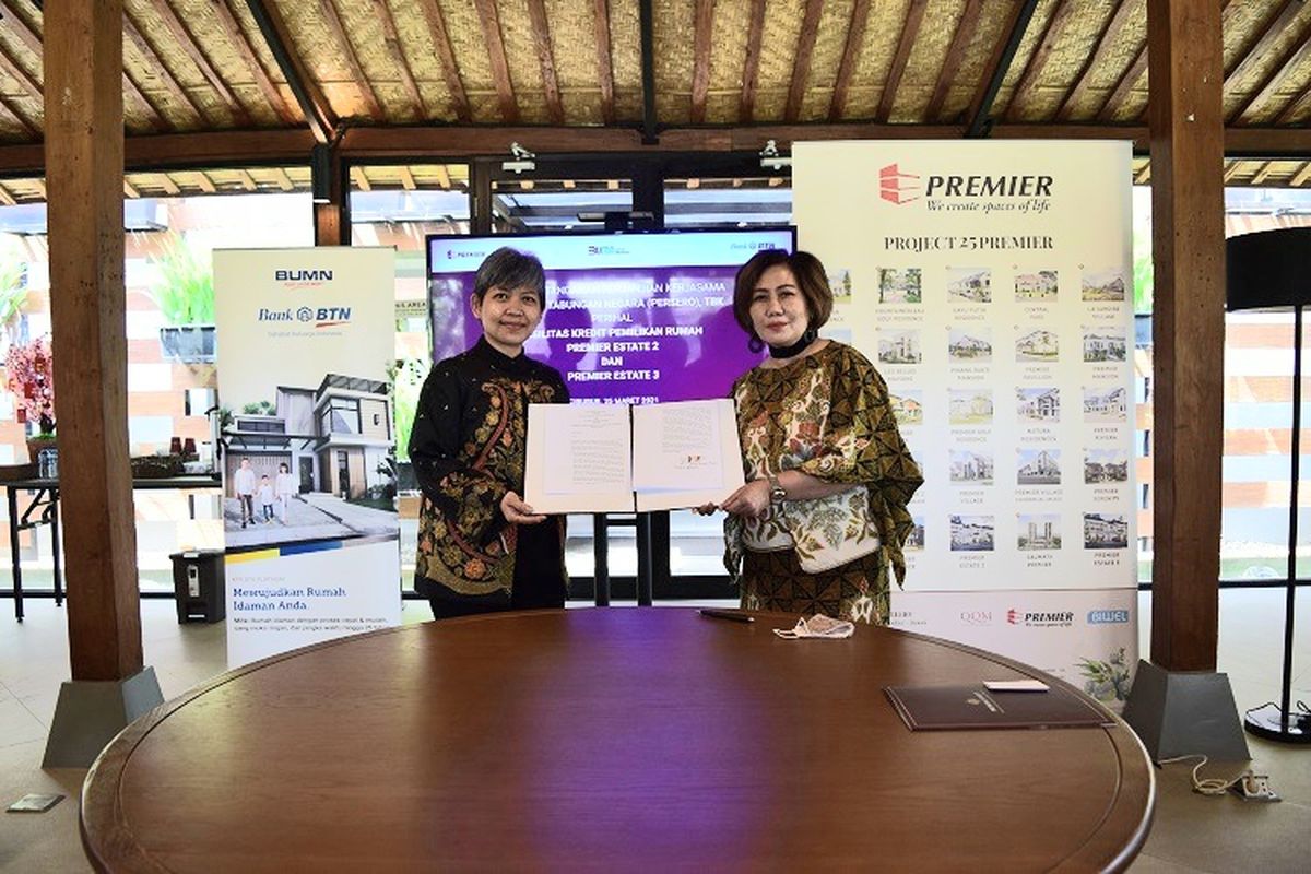 PT Bank Tabungan Negara (Persero) Tbk atau BTN akan mendanai KPR untuk proyek perumahan PT Premier Qualitas Indonesia di kawasan Kranggan dan Kodau, Kota Bekasi, yakni Premier Estate 2 dan 3.