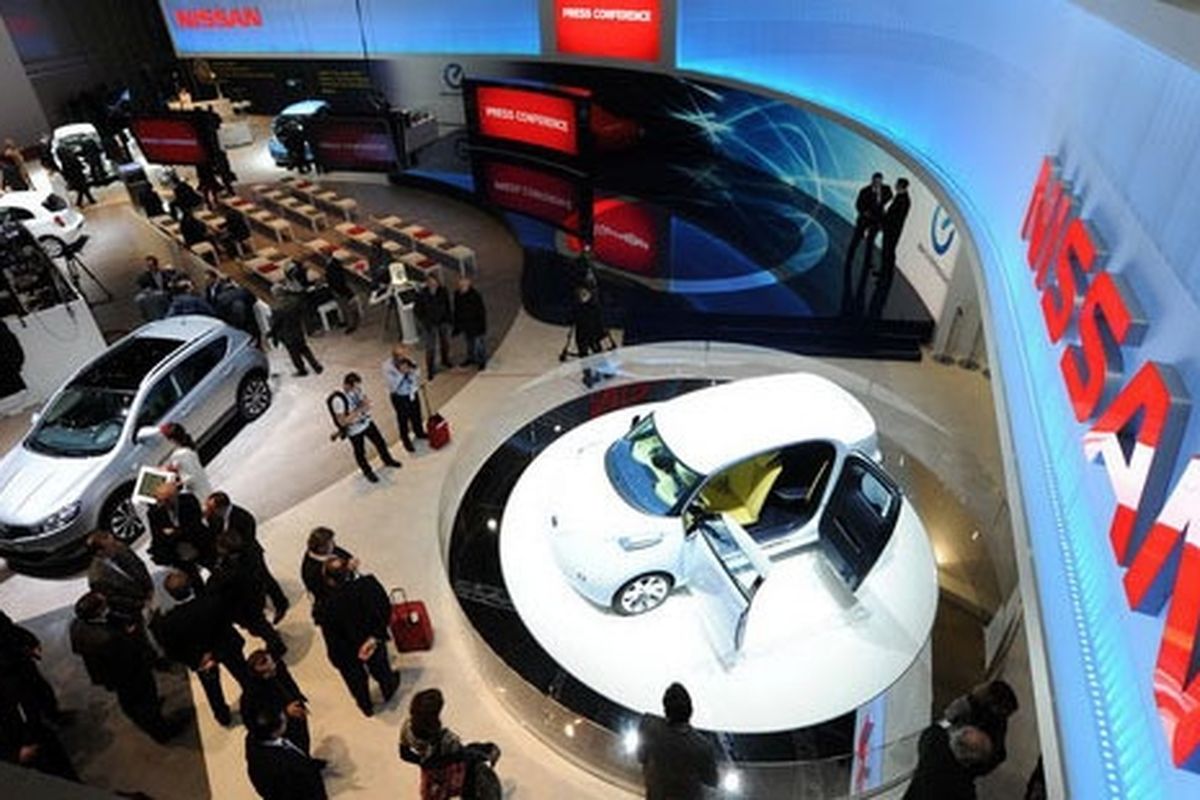 Booth pemaran Nissan (ilustrasi).