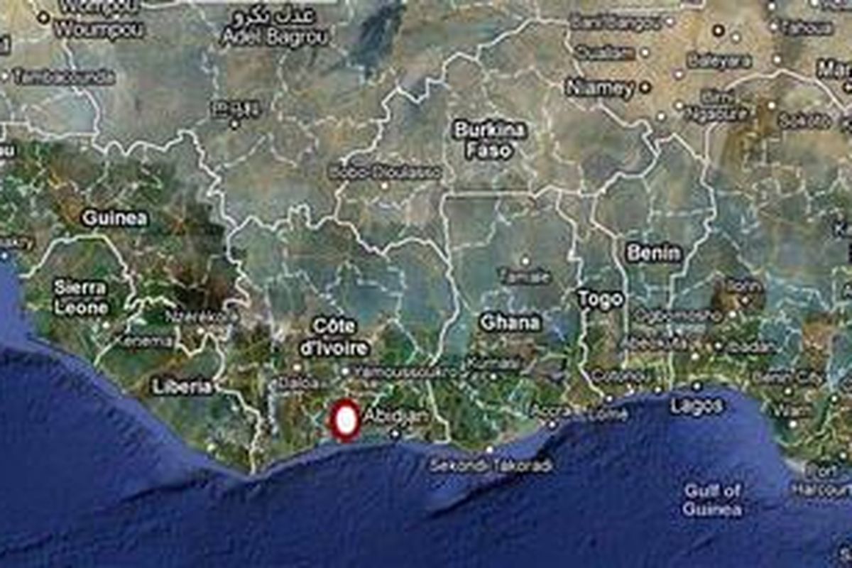 Pantai Gading (Cote d'lvoire atau Ivory Coast).