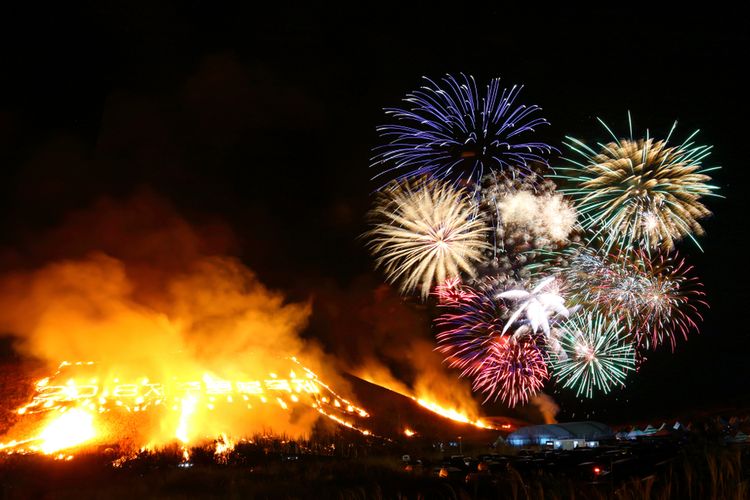 Jeju Fire Festival di Pulau Jeju Korea Selatan