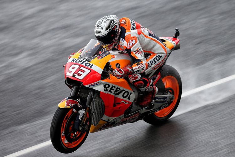 Riding gear khusus pebalap MotoGP untuk wet race