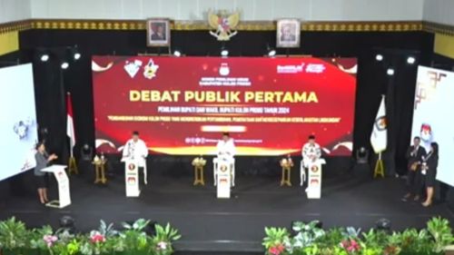 Debat Pilkada Kulon Progo, Infrastruktur Rusak Jadi Sorotan Paslon