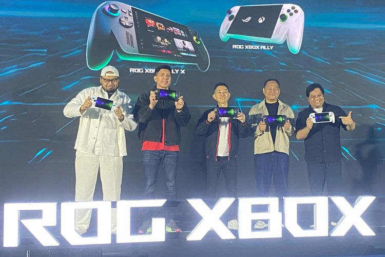 Peluncuran konsol genggam Asus ROG XBox Ally dan Xbox Ally X di Jakarta, Kamis (23/10/2025).