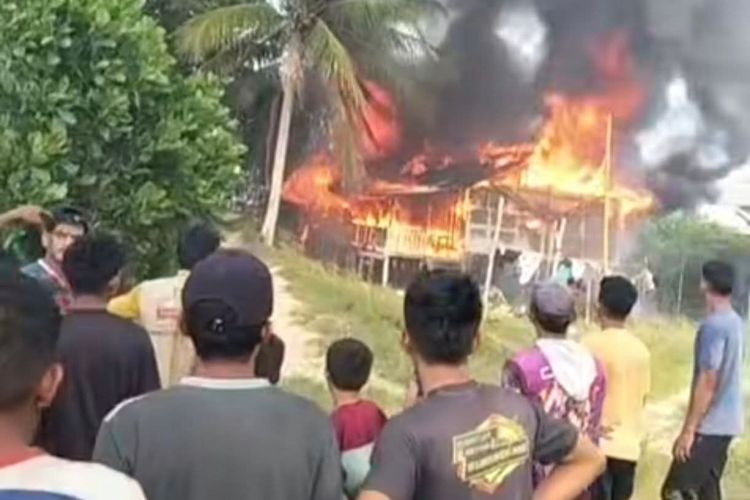 Rumah Panggung di Nunukan Ludes Terbakar, Satu Penghuni Meninggal Dunia