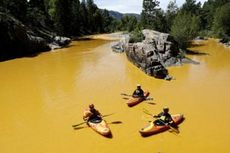 Tercemar Limbah Beracun, Air Sungai di AS Berwarna Kuning Cerah